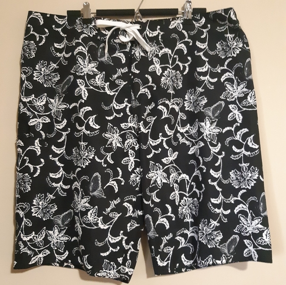 Island Haze | Unique butterfly motif swim shorts - Picture 1 of 8